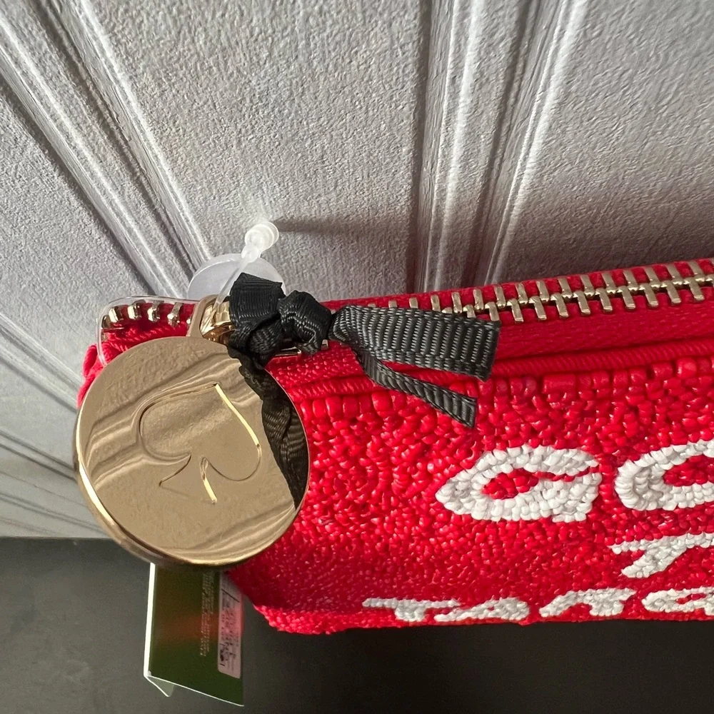 KATE SPADE NEW YORK X TARGET “Going to Target” Beaded Clutch Bag / purse Limited